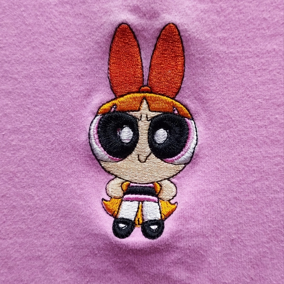 💗 The Powerpuff Girls Blossom stretchy crop top juniors M women's S - Picture 2 of 6